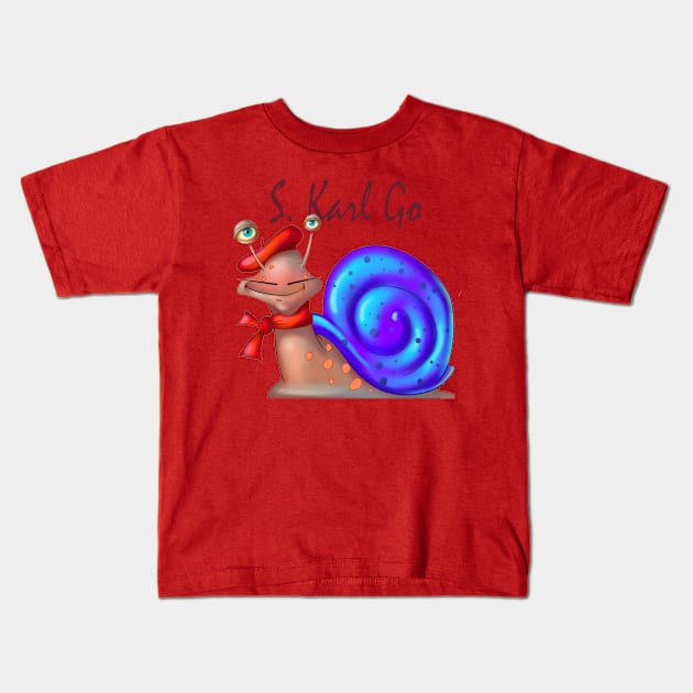 snail Kids T-Shirt by Tony Morgan